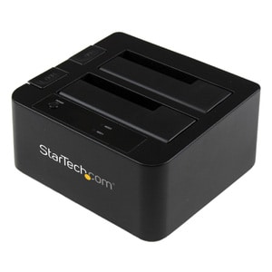 StarTech.com Dual-Bay USB 3.0 / eSATA to SATA Hard Drive Docking Station, 2.5/3.5" SATA III, SSD/HDD Dock, Top-Loading - D