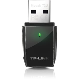 TP-Link Archer T2U IEEE 802.11ac Wi-Fi Adapter for Desktop Computer, Notebook - USB 2.0 - 600 Mbit/s - 2.40 GHz ISM - 5 GH