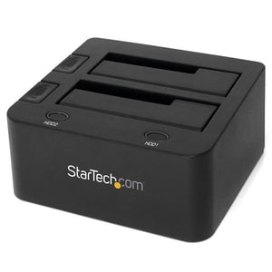 StarTech.com USB 3.0 Dual Hard Drive Docking Station with UASP for 2.5 / 3.5in HDD / SSD â€" USB 3.5" SATA HDD / SSD Dock 