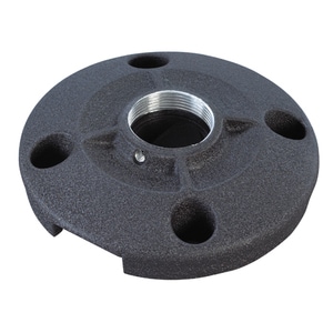 ITB - Piastra tonda per installazioni a soffitto di monitor e proiettori, portata 220Kg. colore nero
