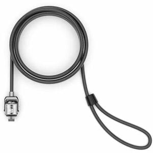 Compulocks T-bar Security Keyed Cable Lock Black - Secure your device with 6ft Galvanized Steel Cable compatible with Stan