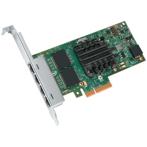 Intel I350 I350-T4 Gigabit Ethernet Card for Server - 10/100/1000Base-T - Plug-in Card - PCI Express 2.1 x4 - Full Height 