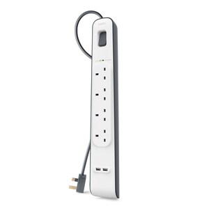 Belkin Surge Suppressor/Protector - 4 x AC Power - 525 J - Input5 V DC Output - 2 m - External