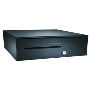 apg Series 100 1616 Cash Drawer - 4 Bill - 8 Coin - 2 Media Slot - Printer Driven - Steel, ABS Plastic - Black - 124.5 mm 