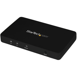 StarTech.com HDMI Splitter 1 In 2 Out - 4k 30Hz - 2 Port - Aluminum - HDMI Multi Port - HDMI Audio Splitter - Displays the