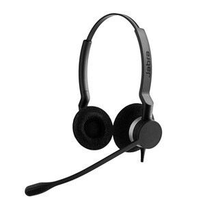 Jabra BIZ 2300 QD Wired Over-the-head Stereo Headset - Black - Binaural - Supra-aural - Noise Cancelling Microphone - Quic