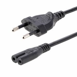 StarTech.com PXTNB2SEU1M Standard Power Cord - 1 m - Europe - For Notebook - IEC 60320 C7 / CEE 7/16 - 0.75mm2 Gauge - 250
