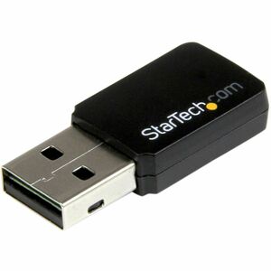 StarTech.com IEEE 802.11ac Wi-Fi Adapter for Desktop Computer, Notebook - USB 2.0 - 433 Mbit/s - 2.48 GHz ISM - 5.83 GHz U