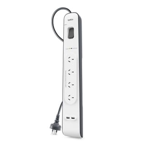 Belkin Surge Suppressor/Protector - 4 x AC Power - 525 J - Input5 V DC Output - 2 m - External