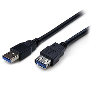 StarTech.com 2m Black SuperSpeed USB 3.0 (5Gbps) Extension Cable A to A - M/F - Extend your SuperSpeed USB 3.0 cable by up