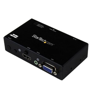 StarTech.com 2x1 VGA + HDMI to HDMI Switch / Selector Box - 1080p Multi Video Input Automatic Switcher - 2 Computers In 1 
