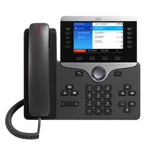 Cisco 8861 IP Phone - Corded/Cordless - Corded - Bluetooth - Wall Mountable, Desktop - Black - 5 x Total Line - VoIP - 12.