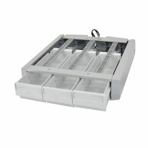Ergotron Schublade - Klein - 300 g Belastbarkeit - Grau, Weiß - Verschließbar, Schubladentrennwand, Herausnehmbar