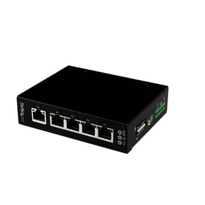 StarTech.com 5 Port Unmanaged Industrial Gigabit Ethernet Switch - DIN Rail / Wall-Mountable - Network up to 5 Ethernet de