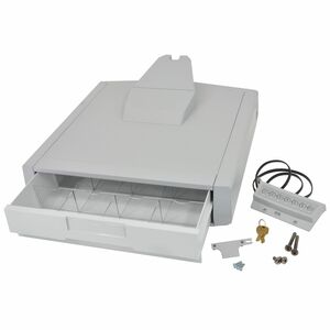 Ergotron Schublade - Groß - 907,2 g Belastbarkeit - Grau, Weiß - Verschließbar, Schubladentrennwand, Herausnehmbar