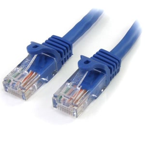 StarTech.com 1 m Blue Cat5e Snagless RJ45 UTP Patch Cable - 1m Patch Cord - Ethernet Patch Cable - RJ45 Male to Male Cat 5