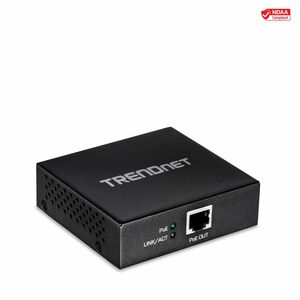 TRENDnet TPE-E100 Network Repeater - New - Network (RJ-45) - 10/100/1000Base-T - Wall Mountable