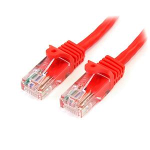 StarTech.com 2 m Red Cat5e Snagless RJ45 UTP Patch Cable - 2m Patch Cord - Ethernet Patch Cable - RJ45 Male to Male Cat 5e