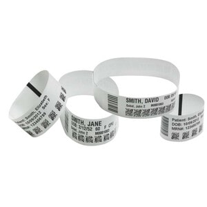 Zebra Z-Band UltraSoft Mehrzwecketikett - TAA-konform - 25,40 mm Breite x 279,40 mm Länge - Tinte auf Wasserbasis Kleber -