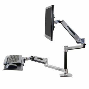 Ergotron WorkFit-LX Montagearm für Monitor, Display, Tastatur - Poliertes Aluminium - Bildschirmgröße: 106,7 cm (42 Zoll) 