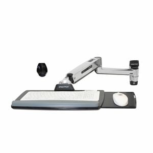Ergotron Montagearm für Tastatur - Poliertes Aluminium - Höhenverstellbar - max. 2,27 kg Traglast