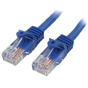 StarTech.com 3 m Blue Cat5e Snagless RJ45 UTP Patch Cable - 3m Patch Cord - Ethernet Patch Cable - RJ45 Male to Male Cat 5