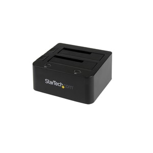 StarTech.com Drive Dock SATA/600 - USB 3.0 Type B Host Interface - UASP Support External - Black - 2 x HDD Supported - 2 x
