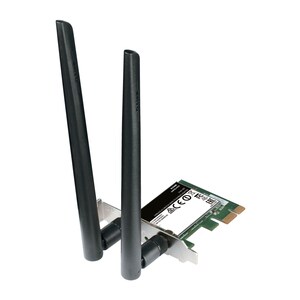 D-Link DWA-582 IEEE 802.11ac Dual Band Wi-Fi Adapter for Desktop Computer - PCI Express - 1.17 Gbit/s - 2.40 GHz ISM - 5 G