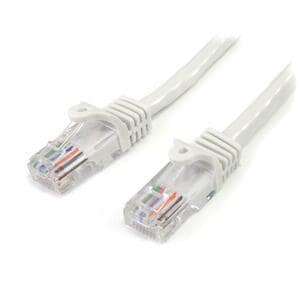 StarTech.com 1 m White Cat5e Snagless RJ45 UTP Patch Cable - 1m Patch Cord - Cable for Network Device - First End: 1 x RJ-