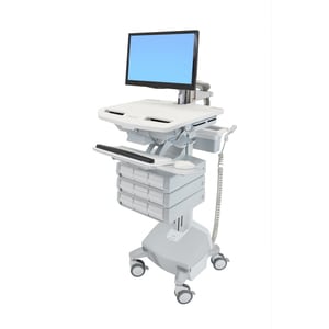 Ergotron StyleView SV44 Height Adjustable Display Stand - Up to 61 cm (24") Screen Support - 14.97 kg Load Capacity - 128.