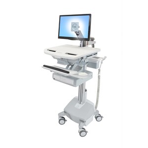 Ergotron StyleView SV44 Height Adjustable Display Stand - Up to 61 cm (24") Screen Support - 14.97 kg Load Capacity - 128.