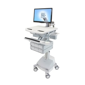 Ergotron StyleView SV44 Height Adjustable Display Stand - Up to 61 cm (24") Screen Support - 16.78 kg Load Capacity - 128.