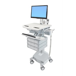 Ergotron StyleView SV44 Height Adjustable Display Stand - Up to 61 cm (24") Screen Support - 14.97 kg Load Capacity - 165.