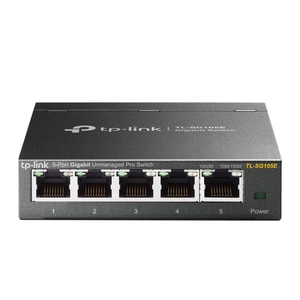 TP-Link EasySmart TL-SG105E 5 Ports Ethernet Switch - 10/100/1000Base-T - 2 Layer Supported - Twisted Pair - Desktop