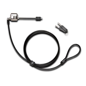 Kensington MiniSaver Cable Lock - 1.83 m Cable - Keyed Lock - Black - Carbon Steel