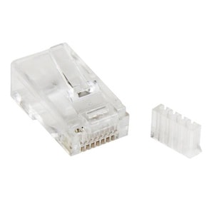 StarTech.com Cat.6 RJ45 Modular Plug for Solid Wire - 50 Pack - 1 x RJ-45 Network Male - Clear