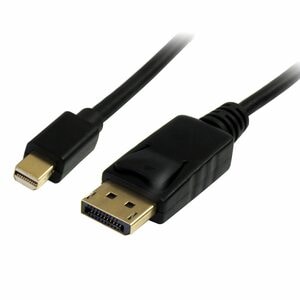 StarTech.com 2m (6ft) Mini DisplayPort to DisplayPort 1.2 Cable, 4K x 2K mDP to DisplayPort Adapter Cable, Mini DP to DP C