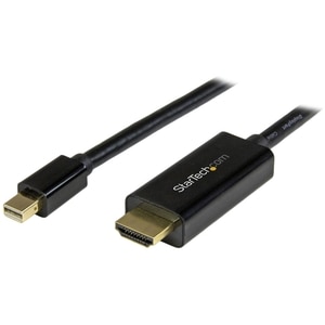 StarTech.com 3ft (1m) Mini DisplayPort to HDMI Cable, 4K 30Hz Video, Mini DP to HDMI Adapter/Converter Cable, mDP to HDMI 
