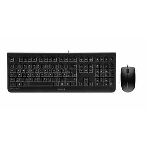 Clavier et souris CHERRY DC 2000 - AZERTY - Français - 1 - USB Câble - 105 Touches - Couleur du clavier/pavé tactile: Noir