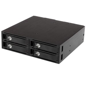 StarTech.com Backplane pour 4 disques durs SAS/SATA de 2,5" - Rack mobile 4x HDD / SSD avec échange à chaud - 4 x Disque d