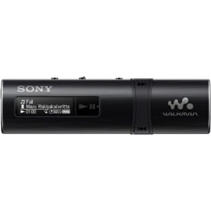 Sony Walkman NWZB183FB 4 GB Flash MP3 Player - Black - FM Recorder, FM Tuner - 7.6 cm (3") - Yes - MP3, WMA, AAC, WAV - 20