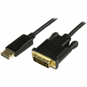 StarTech.com DisplayPort to DVI Converter Cable - DP to DVI Adapter - 3ft - 1920x1200 - Cable for Video Device, Monitor, P