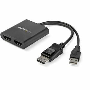 StarTech.com Dual-Monitor DisplayPort 1.2 Splitter, DisplayPort to 2x DP Multi-Monitor Adapter, Dual 4K 30Hz Computer MST 