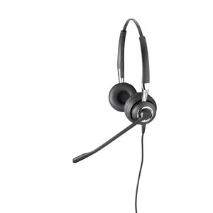 Jabra BIZ 2400 II QD Wired Over-the-head Stereo Headset - Binaural - Supra-aural - 150 Hz to 6.80 kHz - Noise Canceling - 