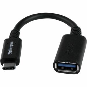 StarTech.com Adaptateur USB 3.0 USB-C vers USB-A - M/F - 5Gbps - Nickel Connecteur - Noir