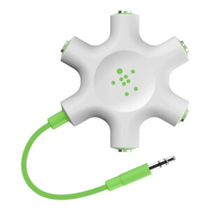 Belkin 6-Wege Signalverteiler - Weiß - Audio Line-In - Audio Line-Out