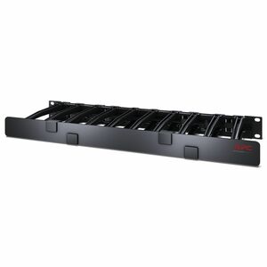 APC AR8612 Cable Organizer - Black - TAA Compliant - Cable Manager - 1U Rack Height