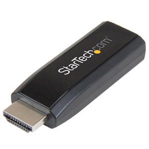 StarTech.com HDMI to VGA Converter with Audio - Compact Adapter - 1920x1200 - 1 x 19-pin HDMI Digital Audio/Video Male - 1