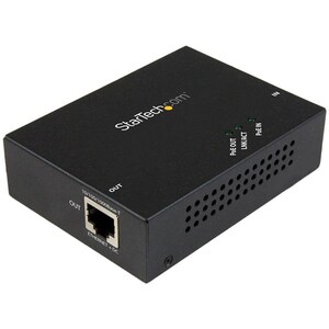 StarTech.com 1 Port Gigabit PoE+ Extender 802.3at & 802.3af -100m (330 ft.) - Power over Ethernet Extender - PoE Repeater 