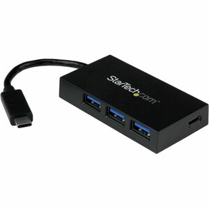 StarTech.com USB C Hub â€" 4 Port USB-C to USB-A (3x) and USB-C (1x) â€" Bus Powered USB Hub â€" USB Type C Hub â€" Port E